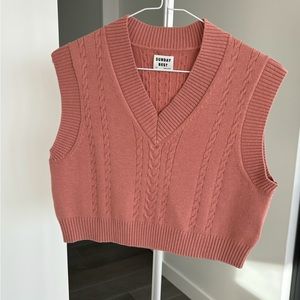 Aritzia Sunday Best cropped vest